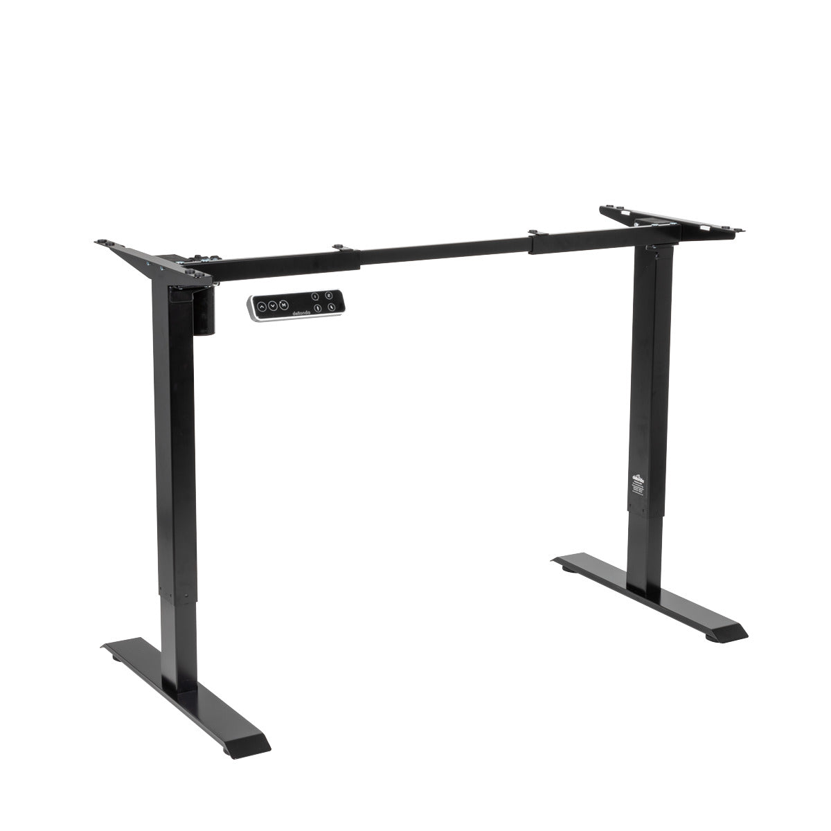 Dellonda Single Motor Ultra-Quiet Adjustable-Height Desk Frame with Digital Control Panel 70kg Capacity - Black DH18