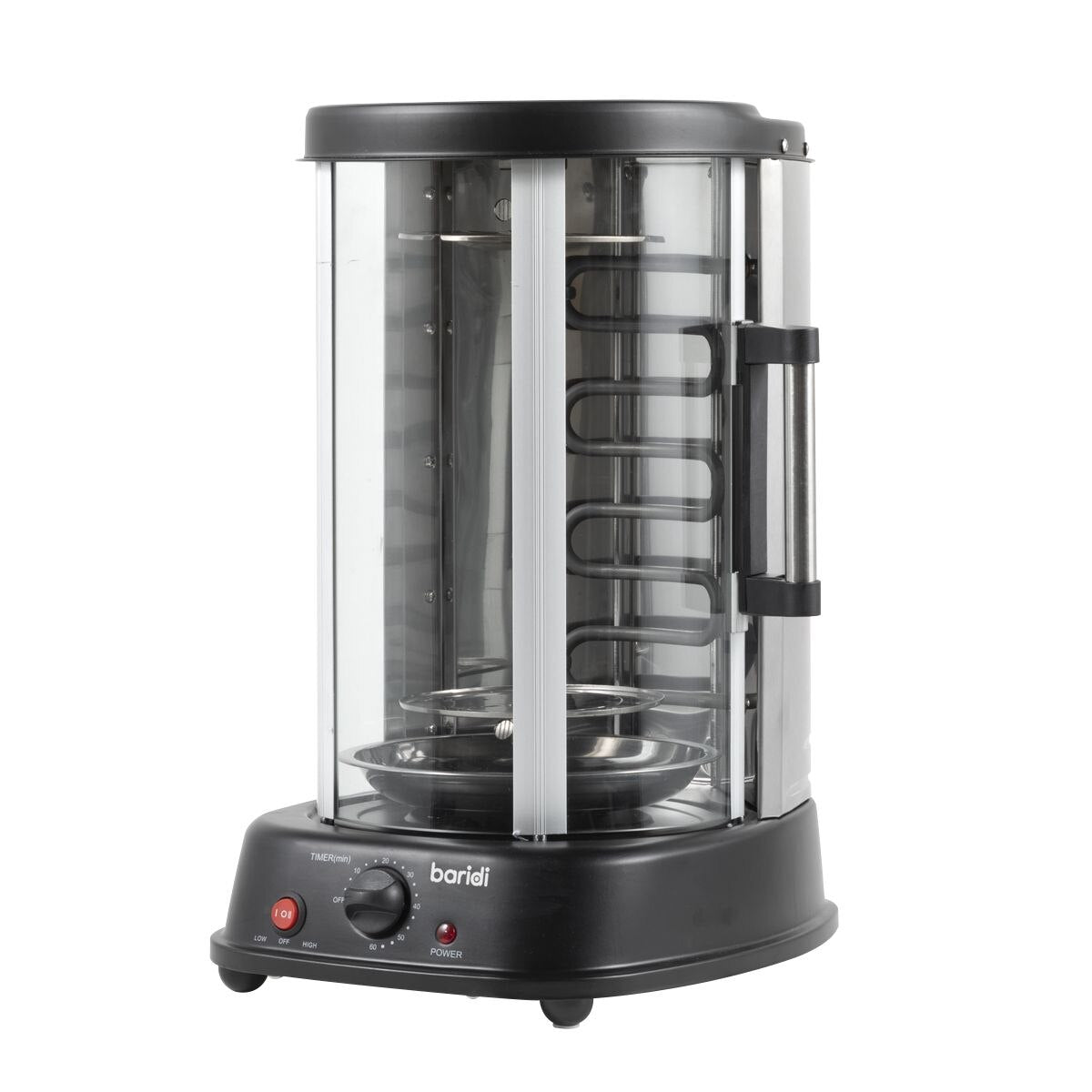 Baridi Vertical 360° Rotisserie Smokeless Grill 21L Capacity - Image 3