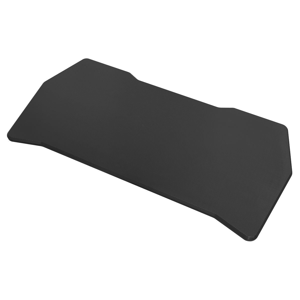 Dellonda Rectangular Desktop 1400 x 700mm - Carbon Fibre Effect - Image 3