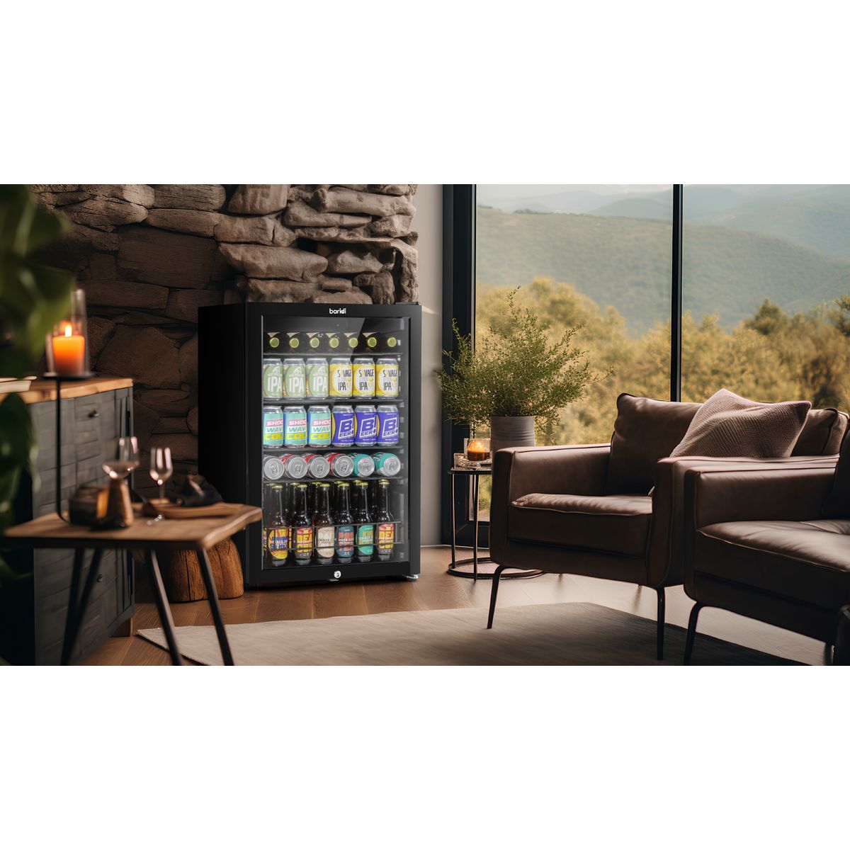 Baridi Under-Counter Drinks/Beer & Wine Fridge 115L Capacity - Image 5