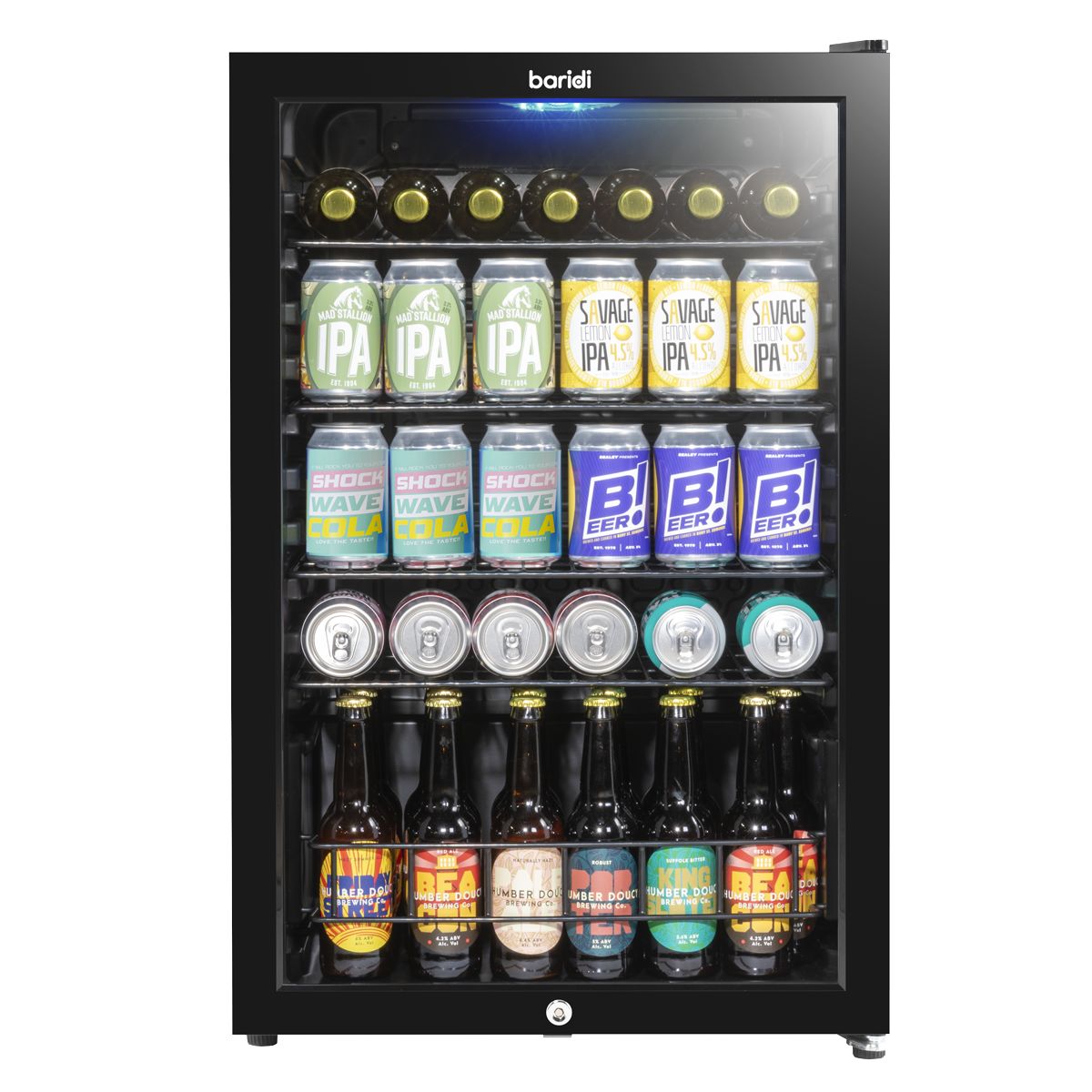 Baridi Under-Counter Drinks/Beer & Wine Fridge 115L Capacity - Image 9