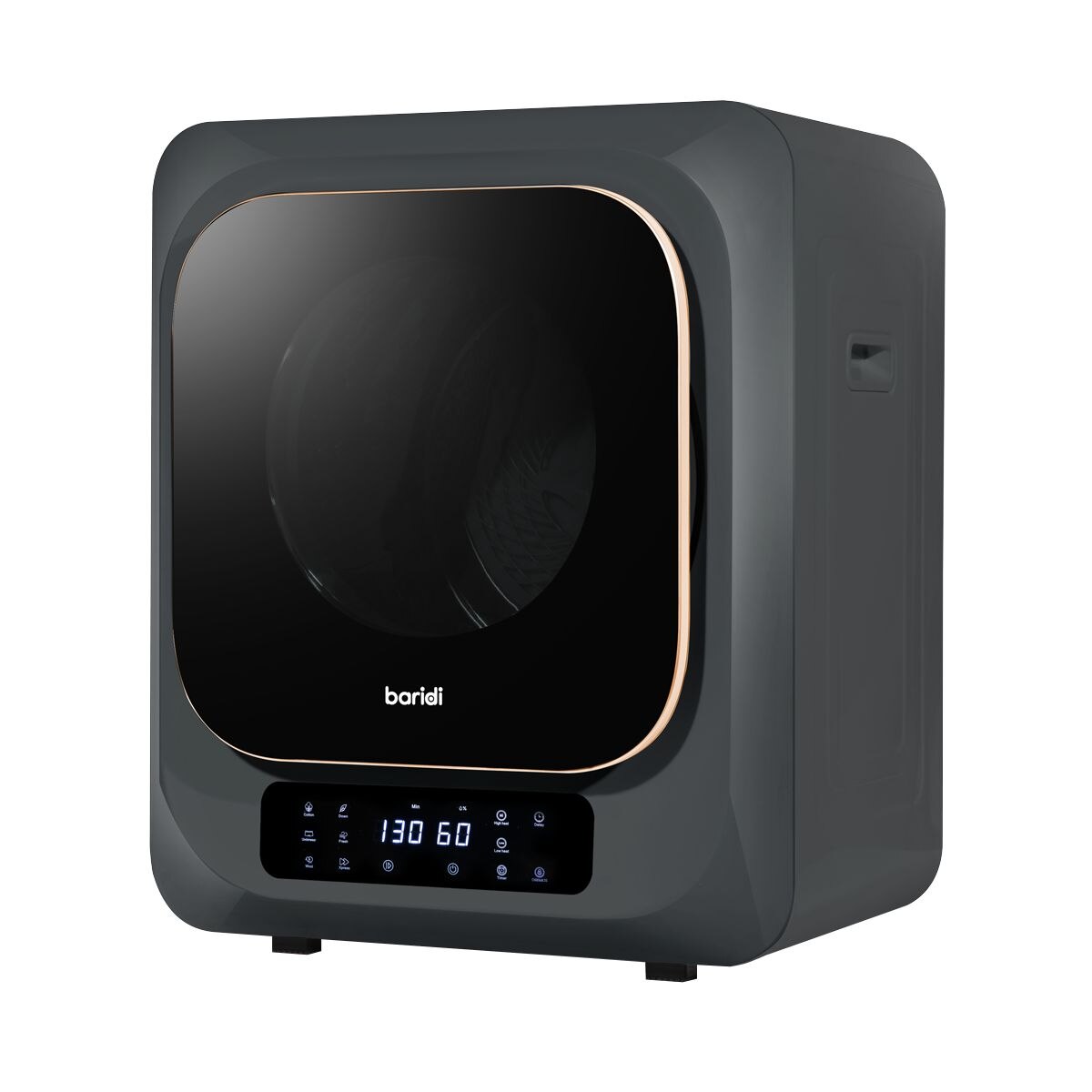 Baridi Tabletop Tumble Dryer with Digital Controls 2.5kg Capacity - Black - Image 4