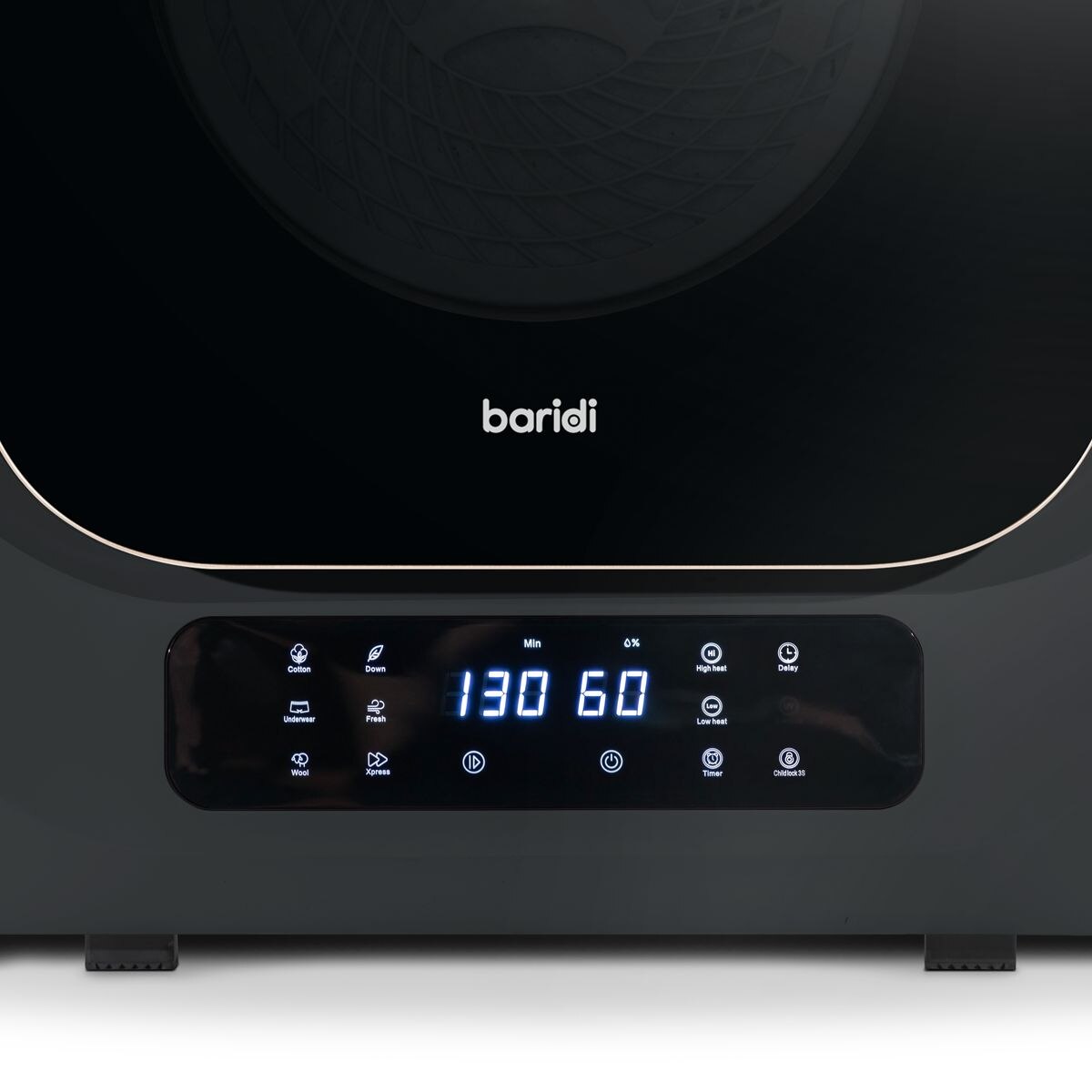 Baridi Tabletop Tumble Dryer with Digital Controls 2.5kg Capacity - Black - Image 7