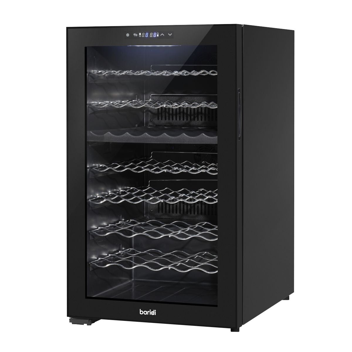 Baridi 52 Bottle Dual Zone Wine Fridge & Cooler - Image 7