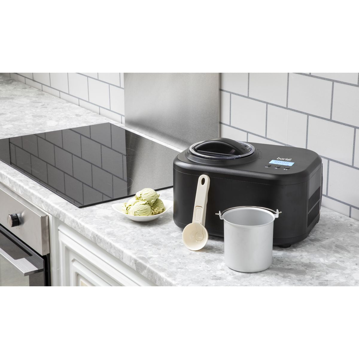 Baridi Automatic Churning Ice Cream Machine 1L - Black - Image 3