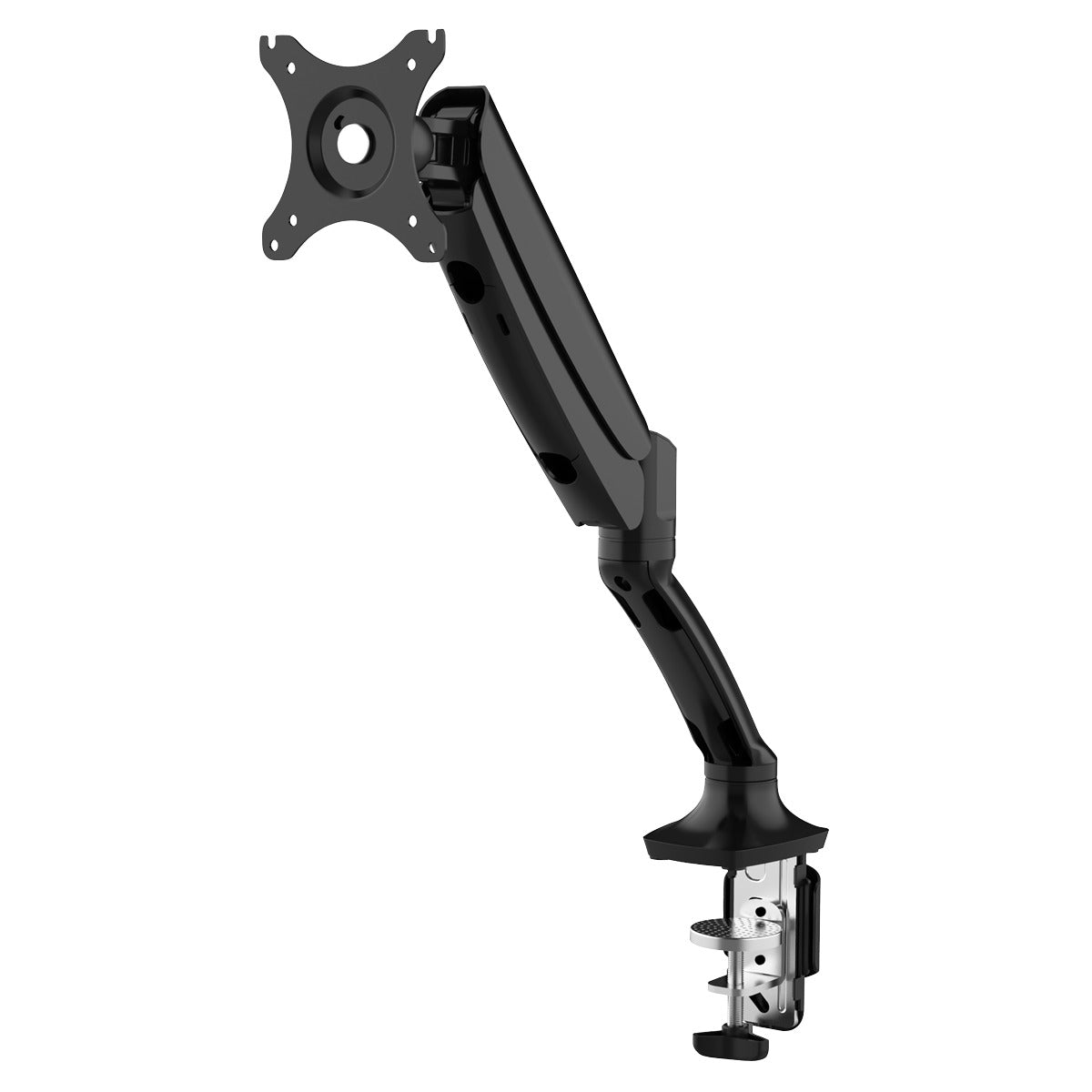 Dellonda Adjustable Single Monitor Arm with 360° Rotation - Black DH24