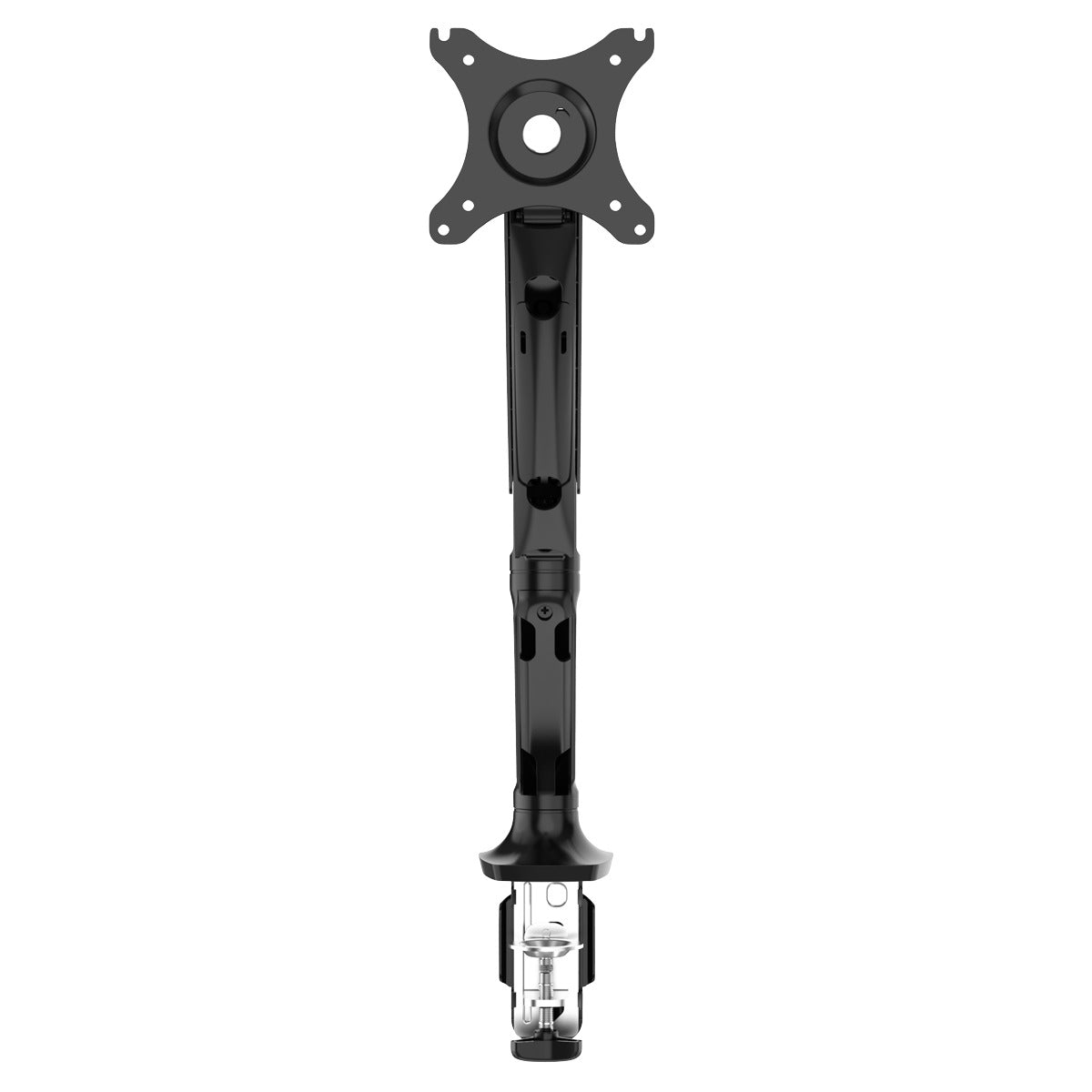 Dellonda Adjustable Single Monitor Arm with 360° Rotation - Black DH24