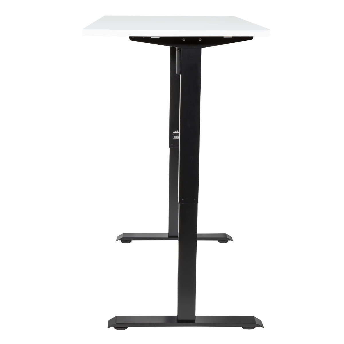 Dellonda White Electric Height Adjustable Standing Desk with Memory, Quiet, 1400x700mm DH244