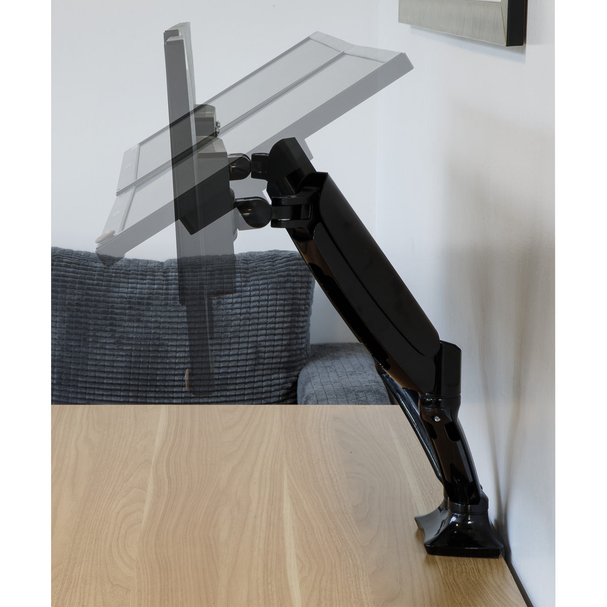 Dellonda Adjustable Double Monitor Arm with 360° Rotation - Black DH25