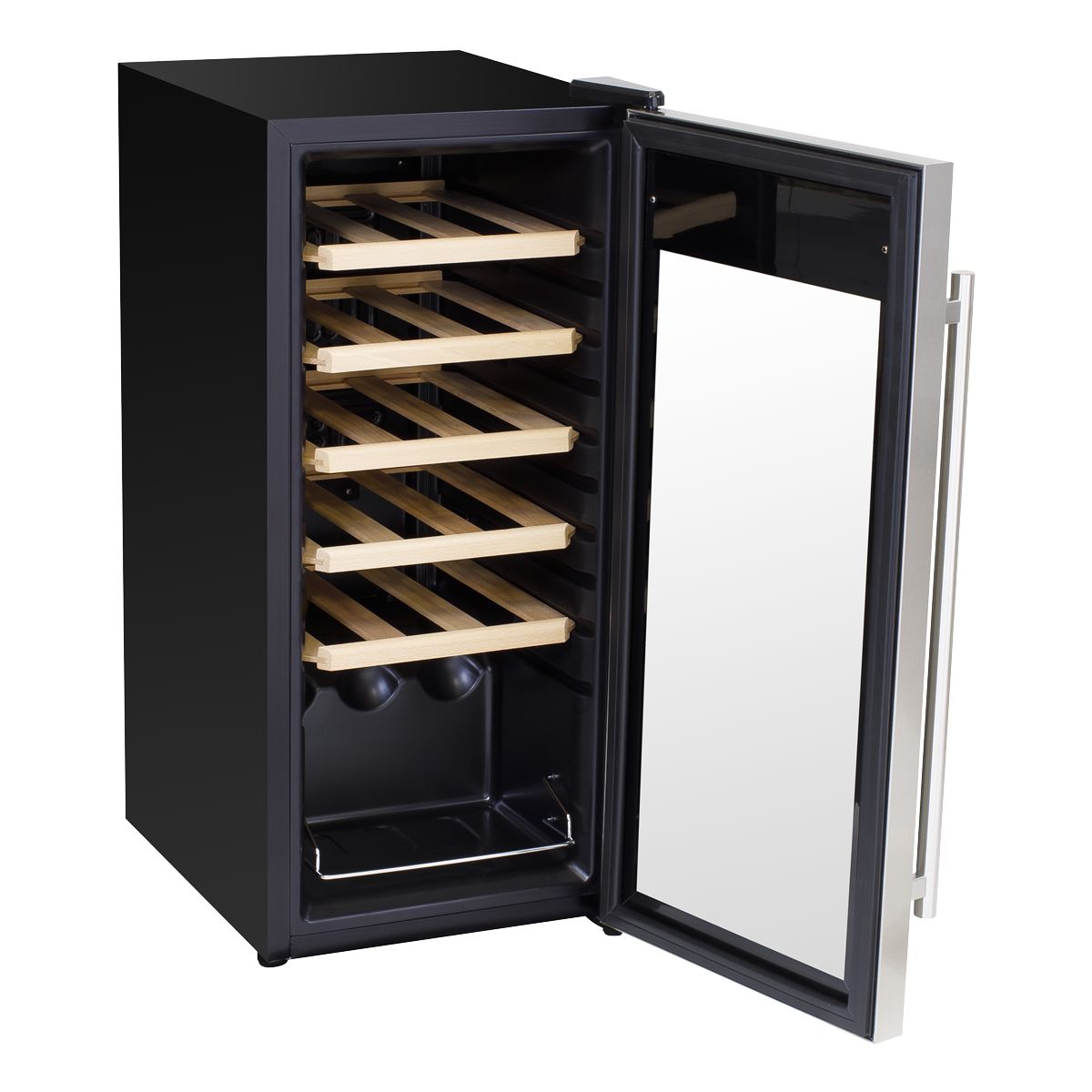 Baridi 18 Bottle Wine Fridge & Cooler - Stainless Steel - Image 5