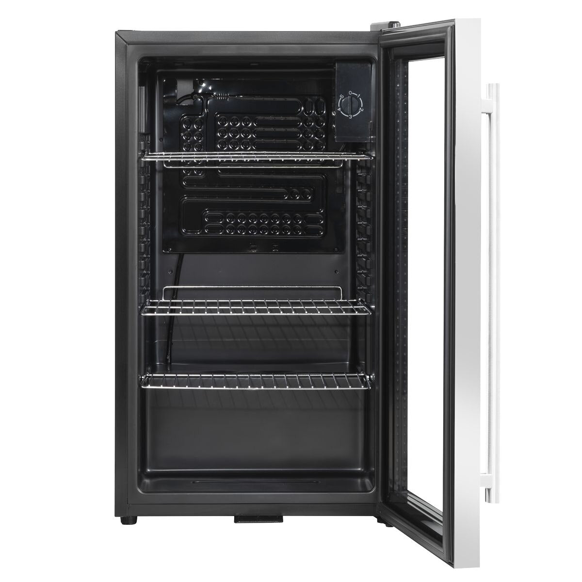 Baridi Wine, Beer & Drinks Fridge 85L Capacity - Stainless Steel - Image 3