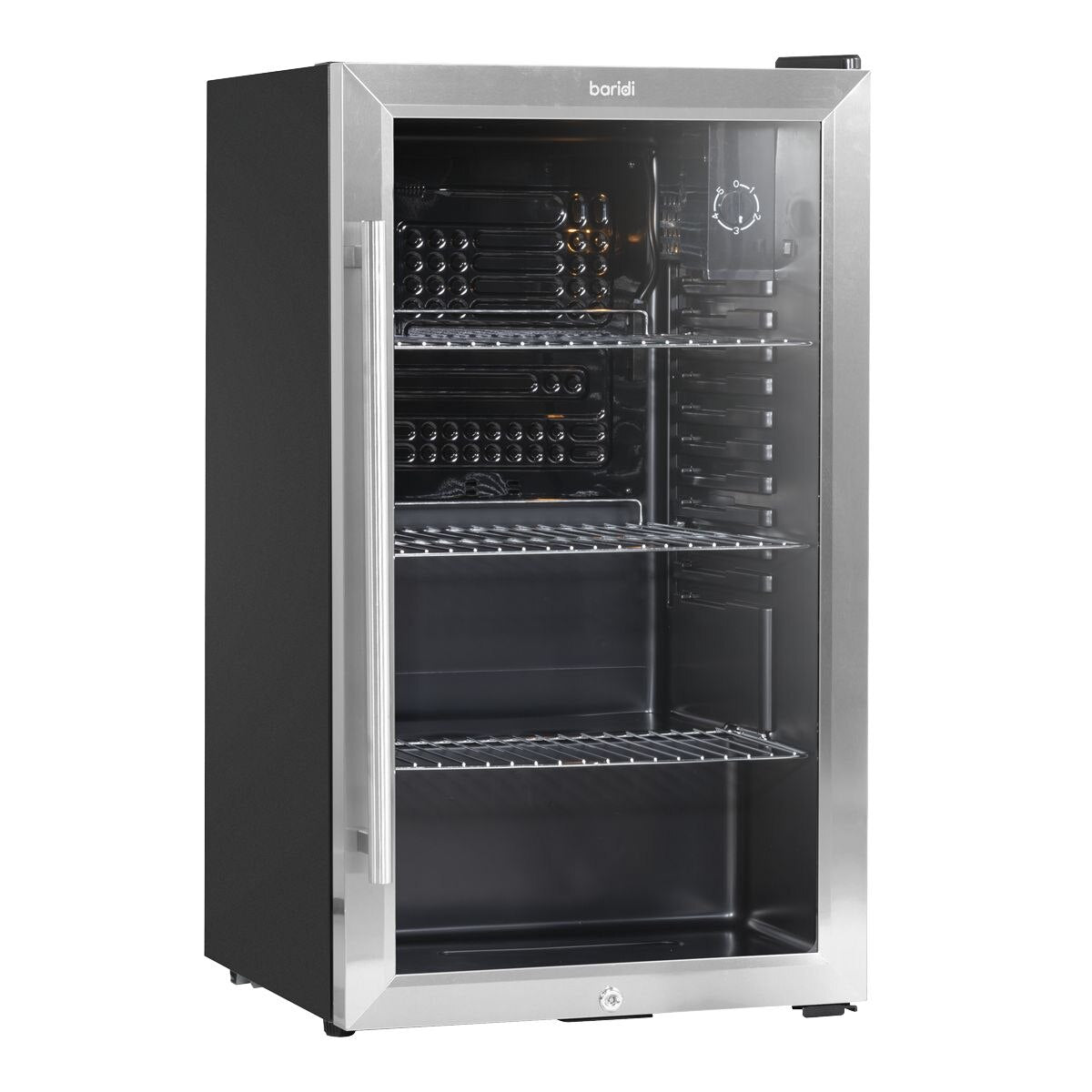 Baridi Wine, Beer & Drinks Fridge 85L Capacity - Stainless Steel - Image 5