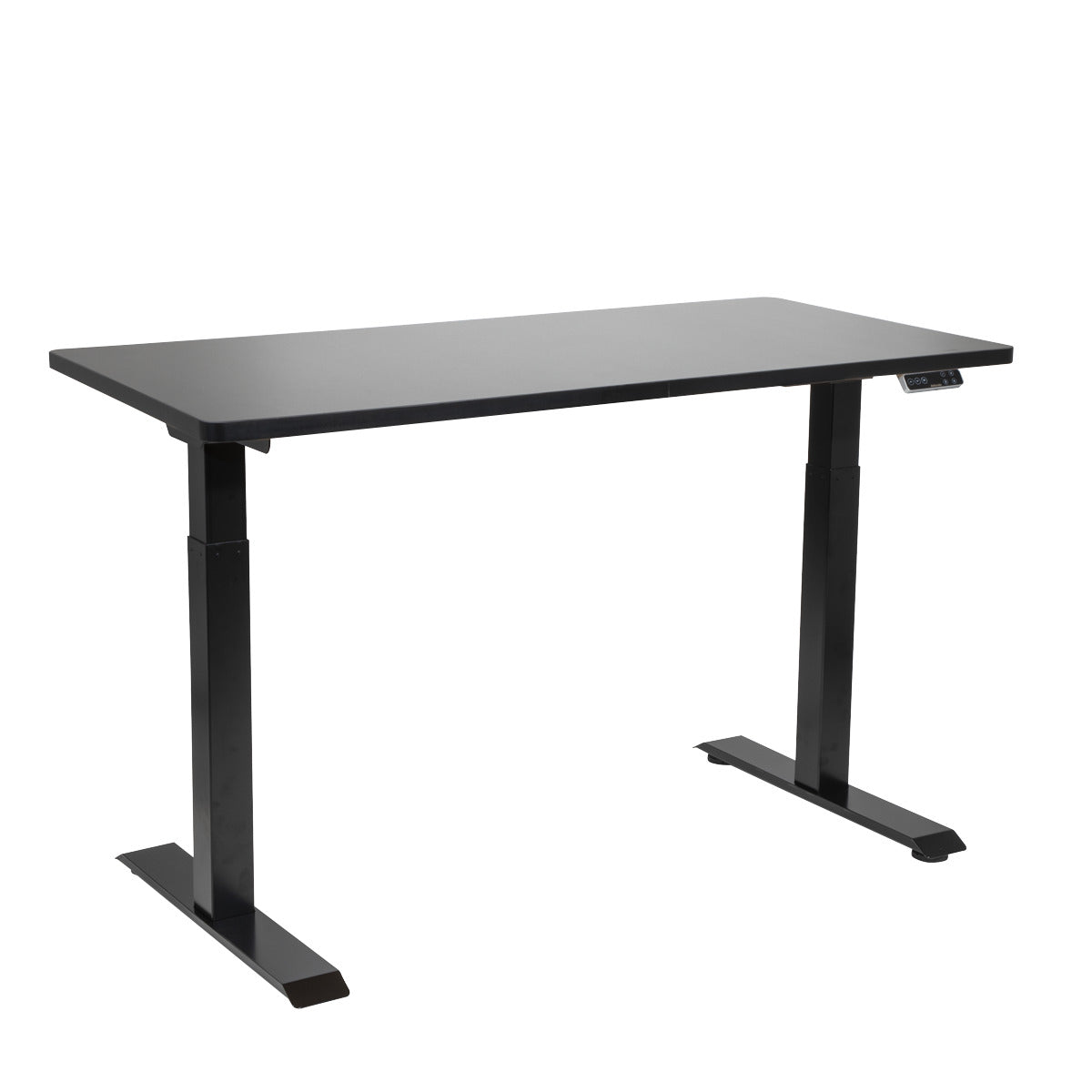 Dellonda Black Electric Height Adjustable Standing Desk, 1400 x 700mm Dual Motor 100kg DH34