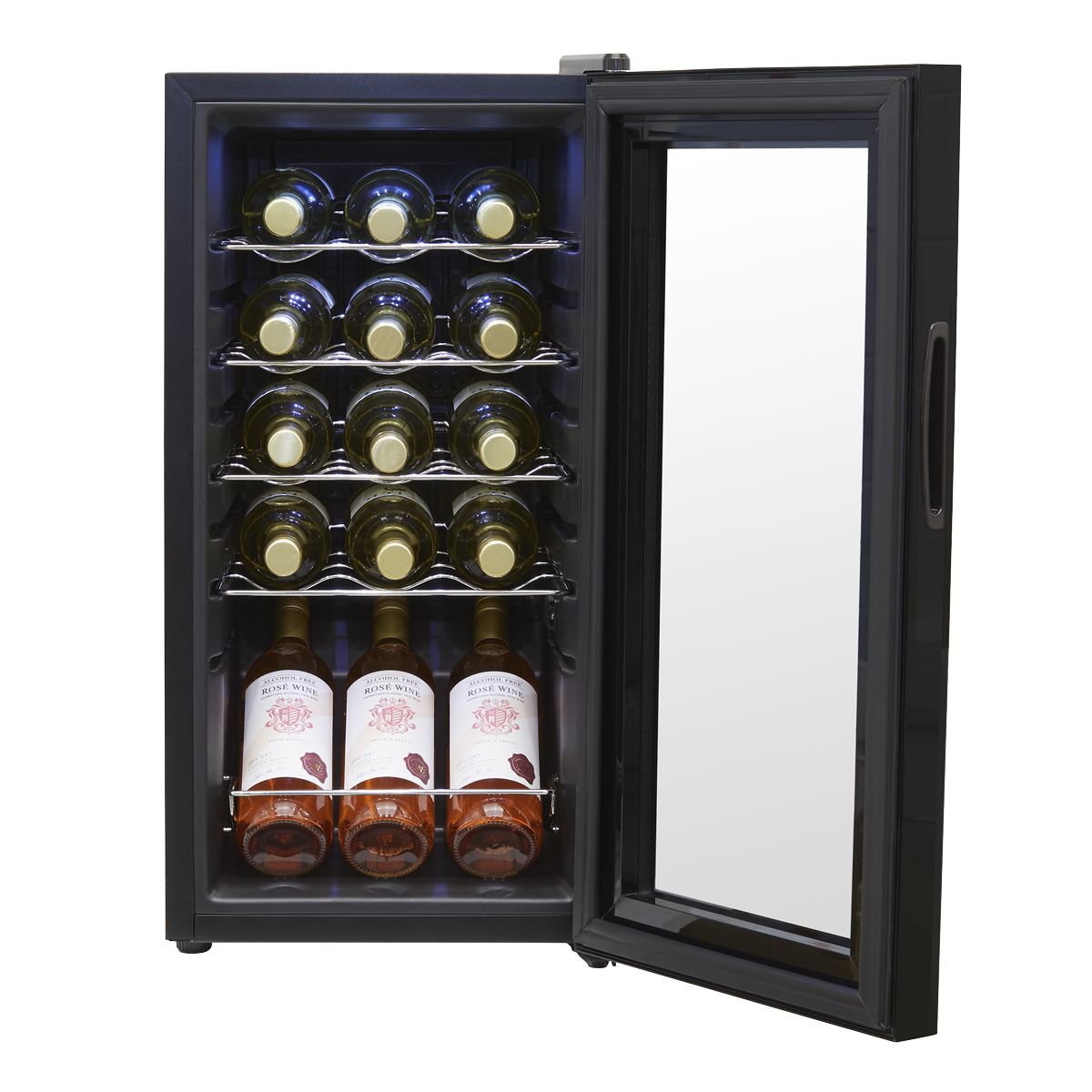 Baridi 15 Bottle Tabletop Wine Fridge & Cooler - Image 4
