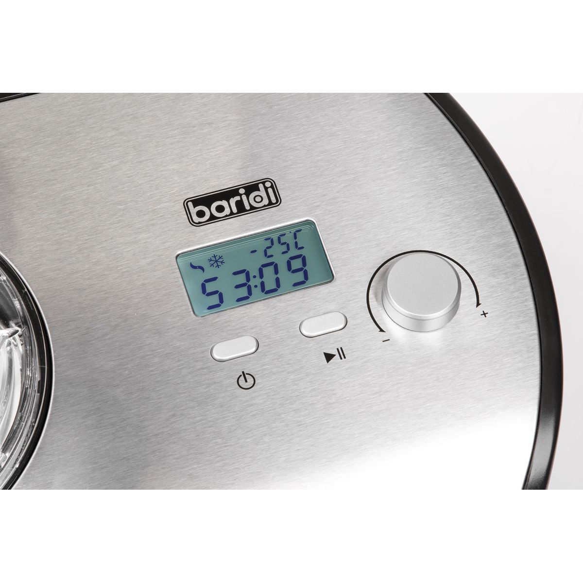Baridi Ice Cream Maker with Fast Freeze 1.2L Capacity - Stainless Steel - Image 4