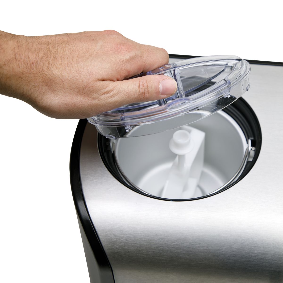 Baridi Ice Cream Maker with Fast Freeze 1.2L Capacity - Stainless Steel - Image 10