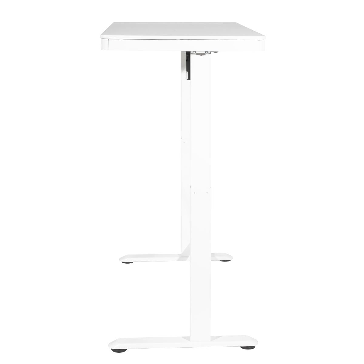 Dellonda Ultra-Quiet Electric Desk with Control Panel, USB Port & Drawer - White Desktop - Image 4