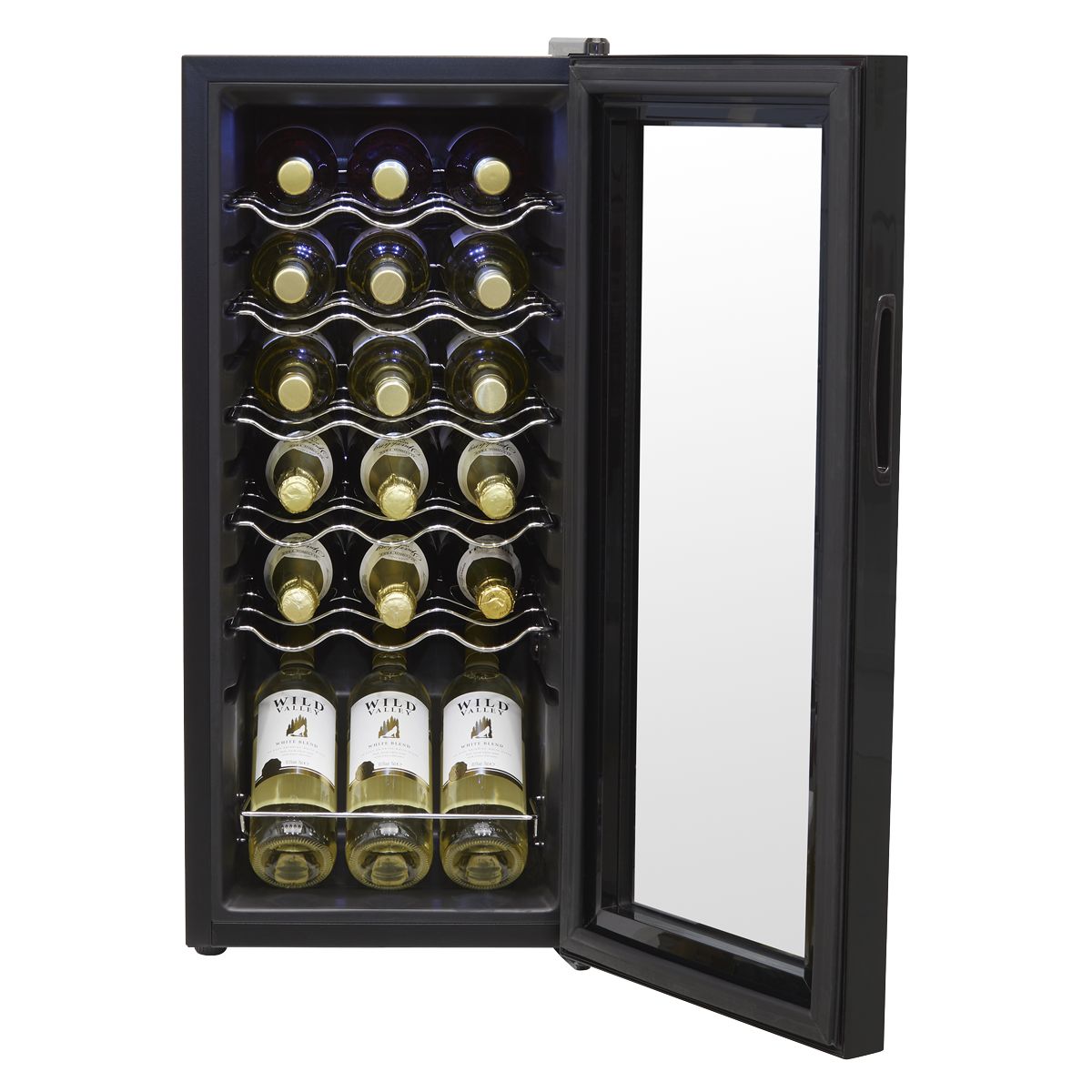 Baridi 18 Bottle Wine Fridge & Cooler - Black - Image 3