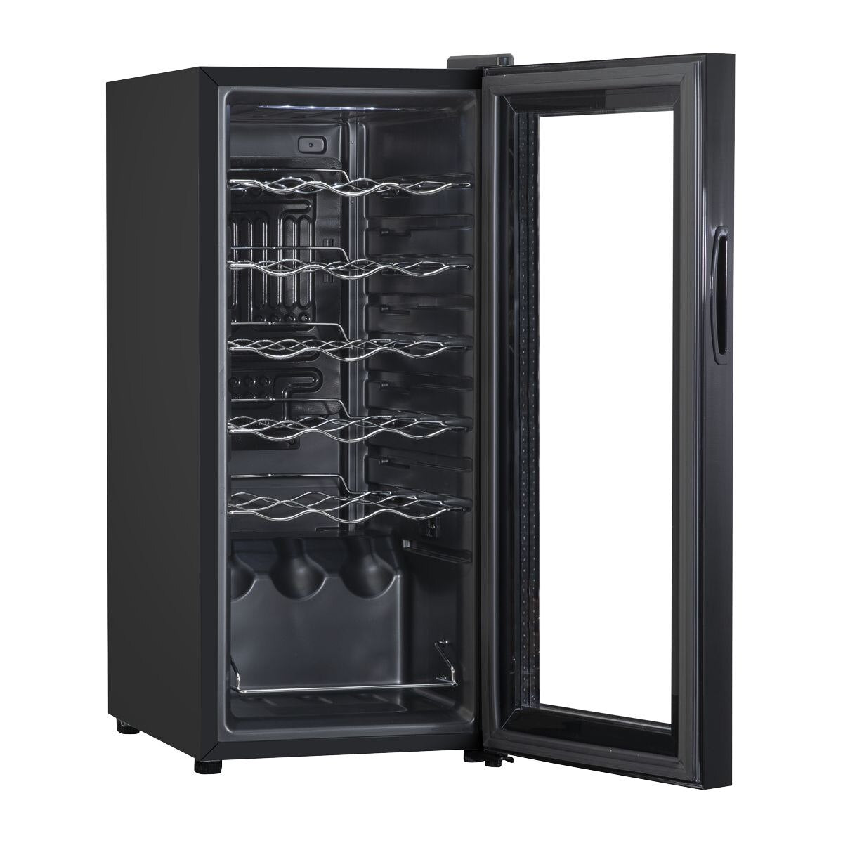 Baridi 18 Bottle Wine Fridge & Cooler - Black - Image 4