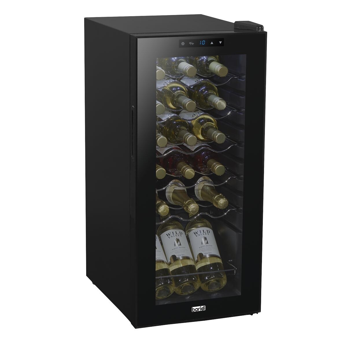 Baridi 18 Bottle Wine Fridge & Cooler - Black - Image 6