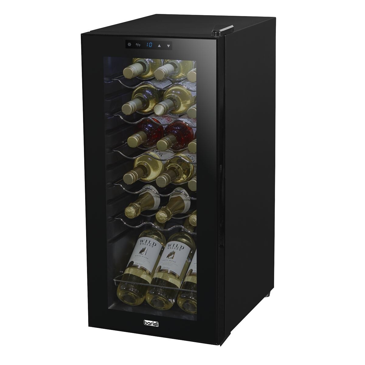 Baridi 18 Bottle Wine Fridge & Cooler - Black - Image 7