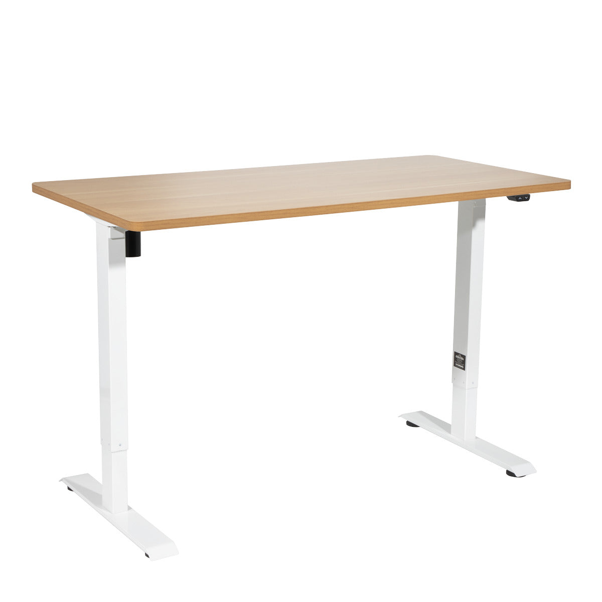 Dellonda Single Motor Ultra-Quiet Adjustable-Height Electric Sit/Stand Desk - Oak Desktop DH68