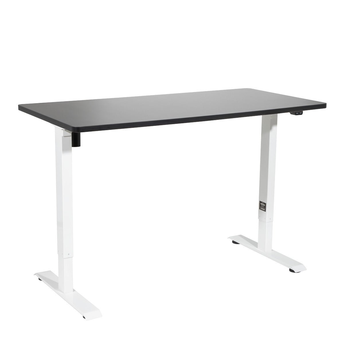Dellonda Single Motor Ultra-Quiet Adjustable-Height Electric Sit/Stand Desk - Black Desktop DH69