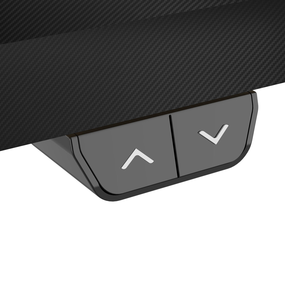 Dellonda Single Motor Ultra-Quiet Adjustable-Height Electric Sit/Stand Desk - Carbon Fibre Effect Desktop DH70