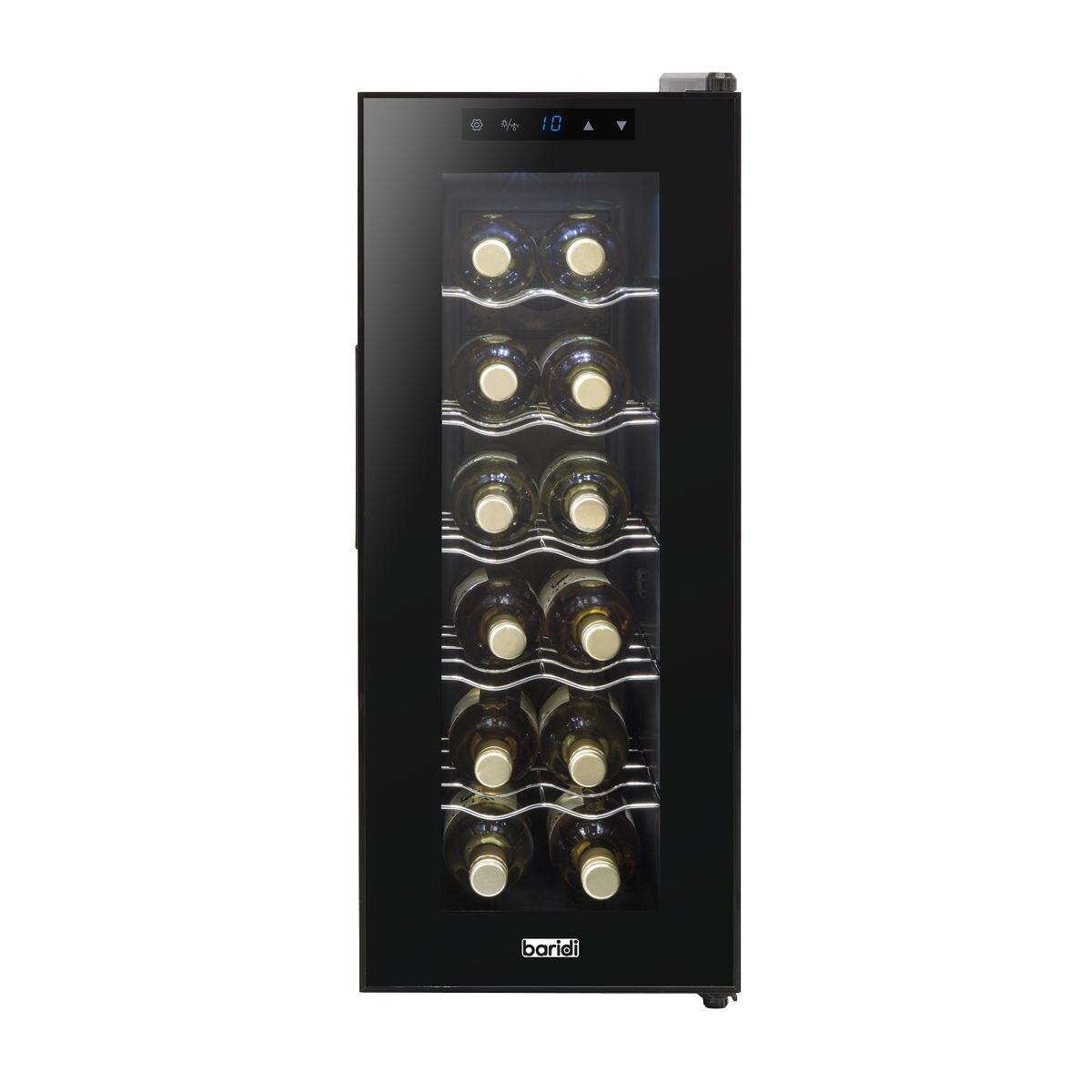 Baridi 12 Bottle Wine Fridge & Cooler - Black - Image 3