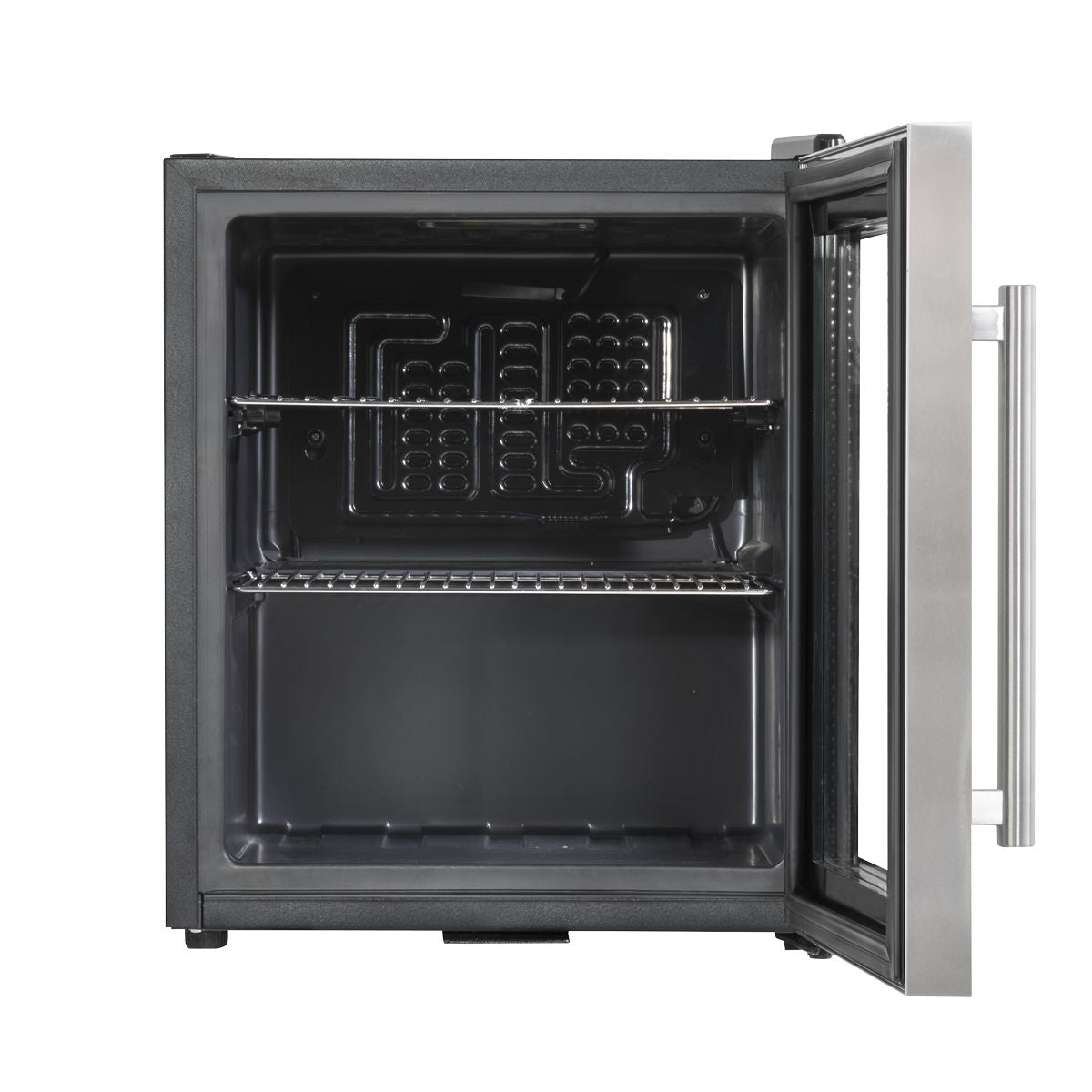 Baridi Mini Tabletop Beer & Drinks Fridge 50L Capacity - Stainless Steel - Image 5