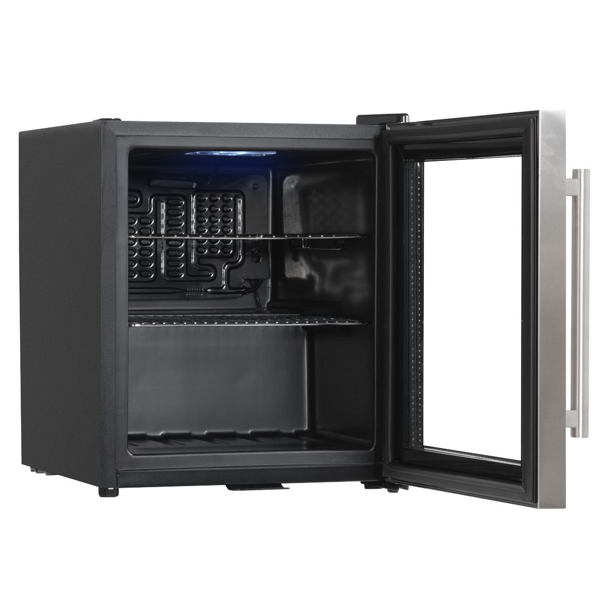 Baridi Mini Tabletop Beer & Drinks Fridge 50L Capacity - Stainless Steel - Image 7