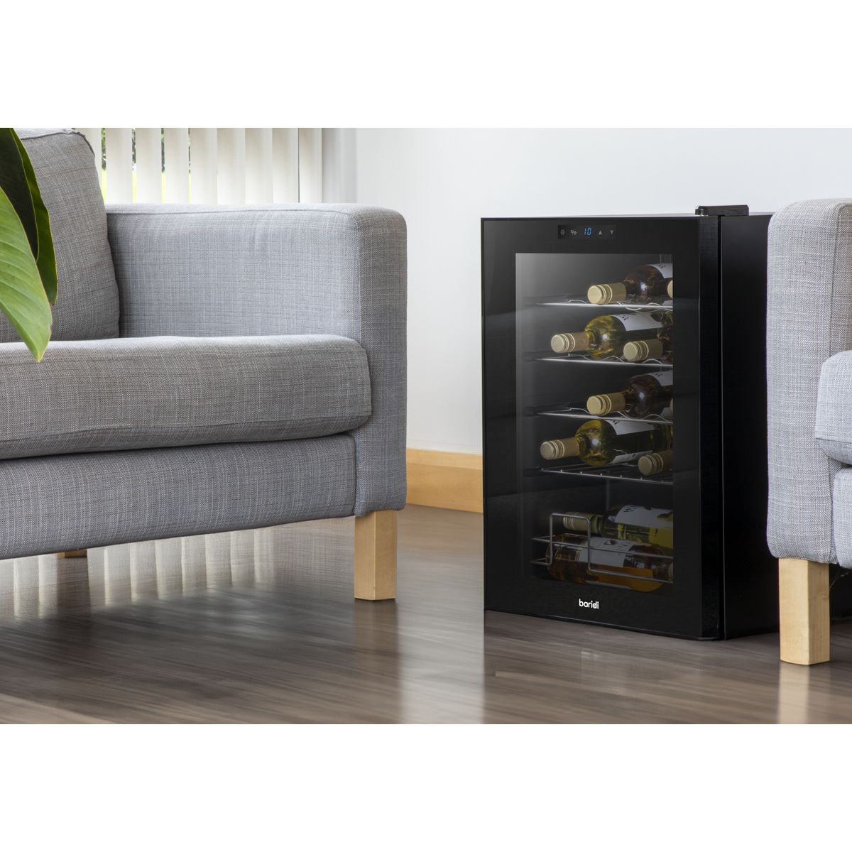 Baridi 20 Bottle Tabletop Wine Fridge & Cooler - Image 8
