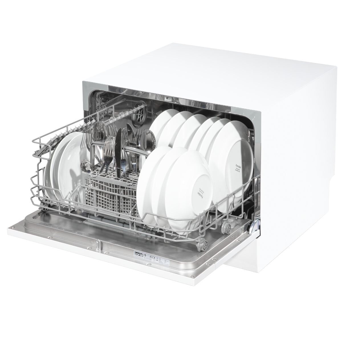 Baridi Tabletop Dishwasher 6 Place Settings 6.5L Capacity - White - Image 5