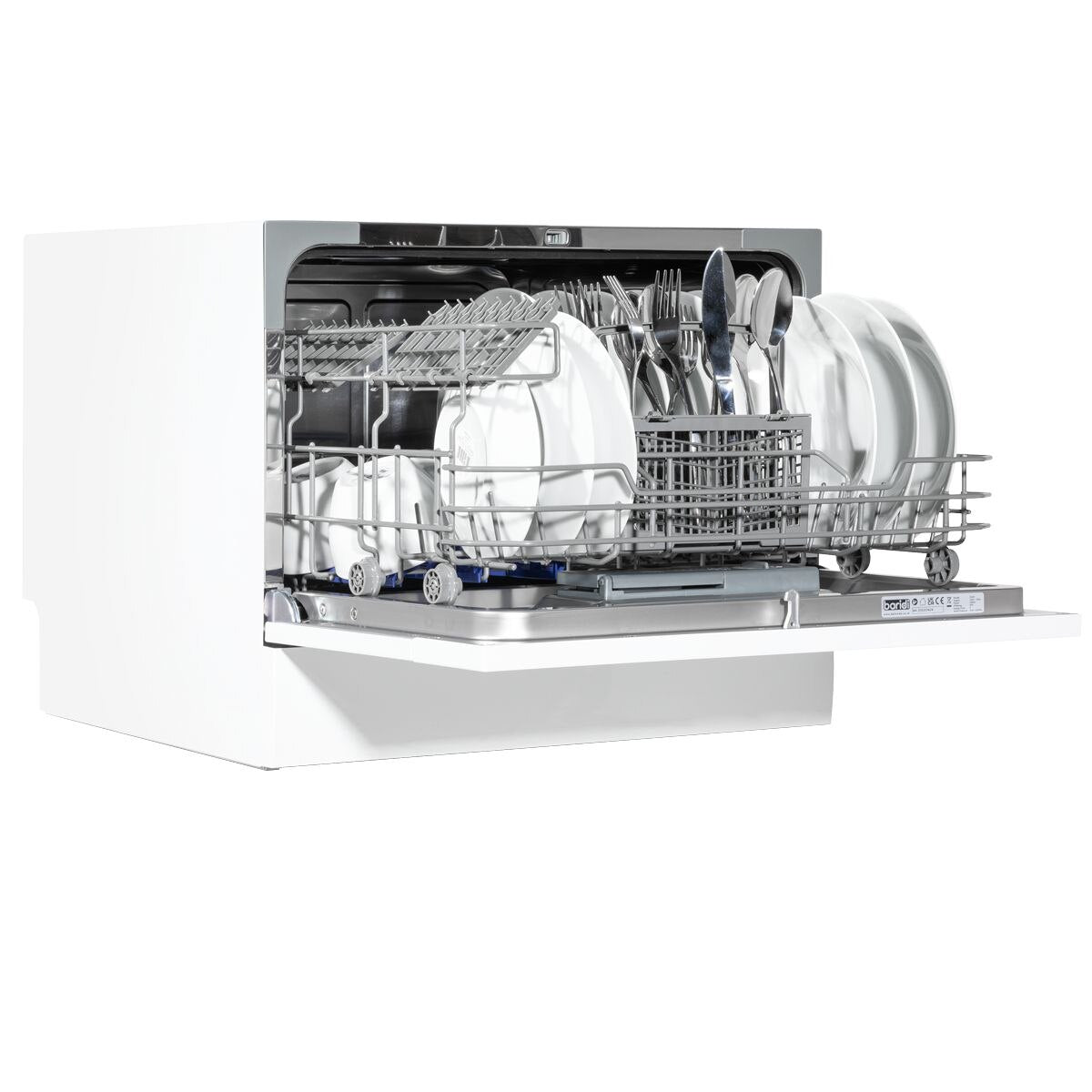 Baridi Tabletop Dishwasher 6 Place Settings 6.5L Capacity - White - Image 6