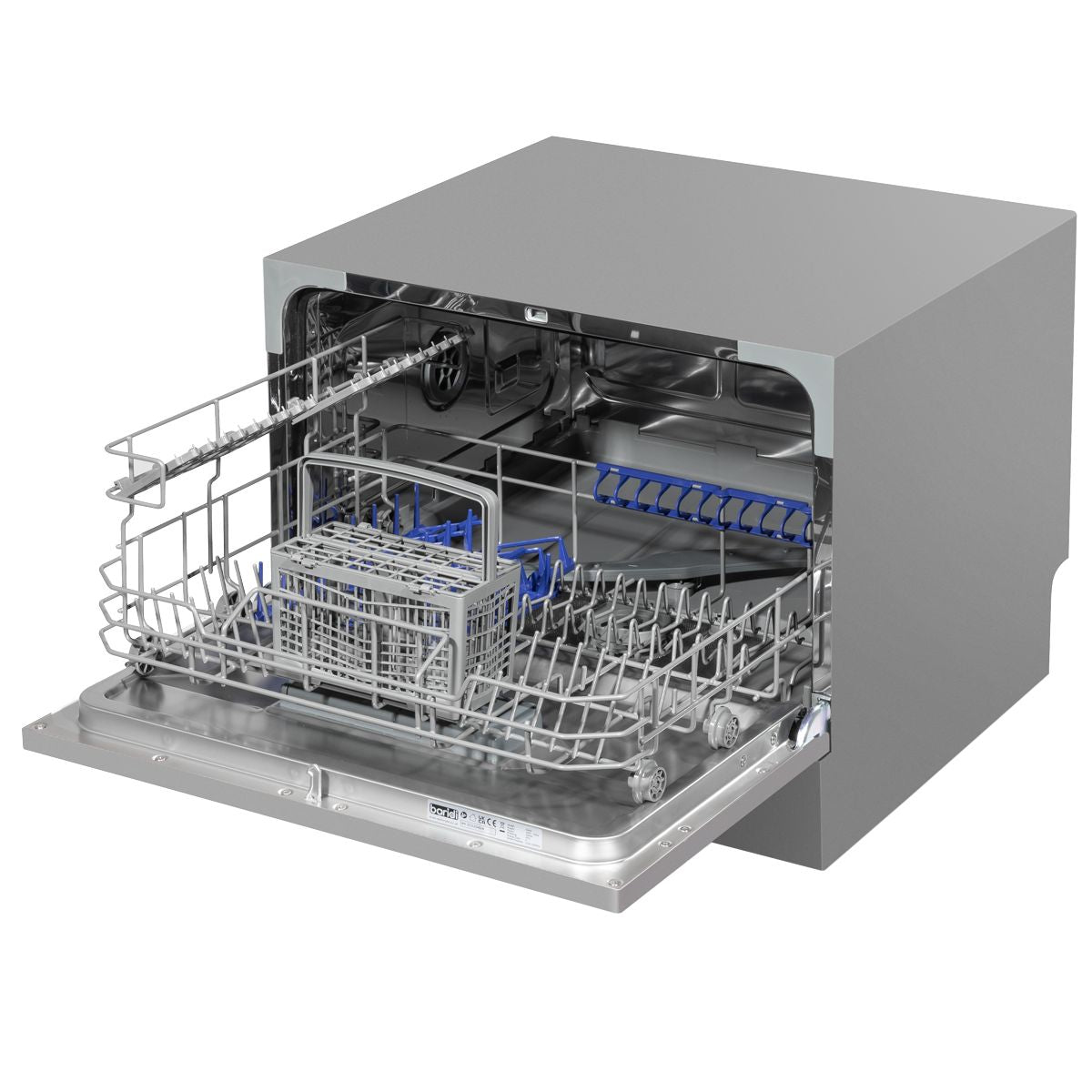 Baridi Tabletop Dishwasher 6 Place Settings 6.5L Capacity - Silver - Image 4