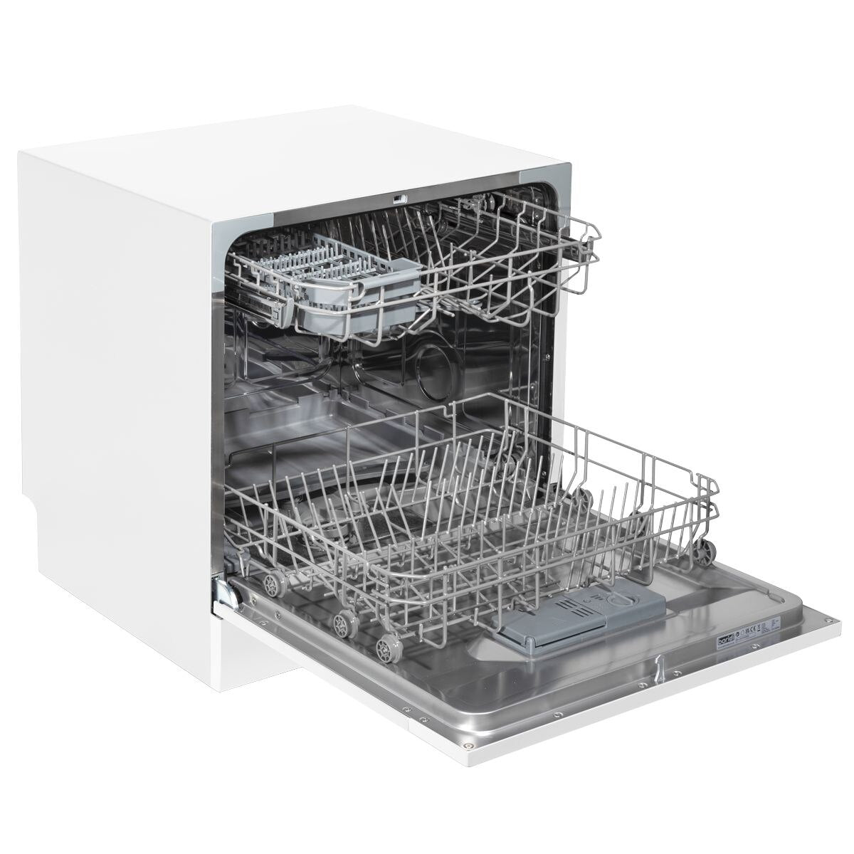 Baridi Tabletop Dishwasher 8 Place Settings 8L Capacity - White - Image 7