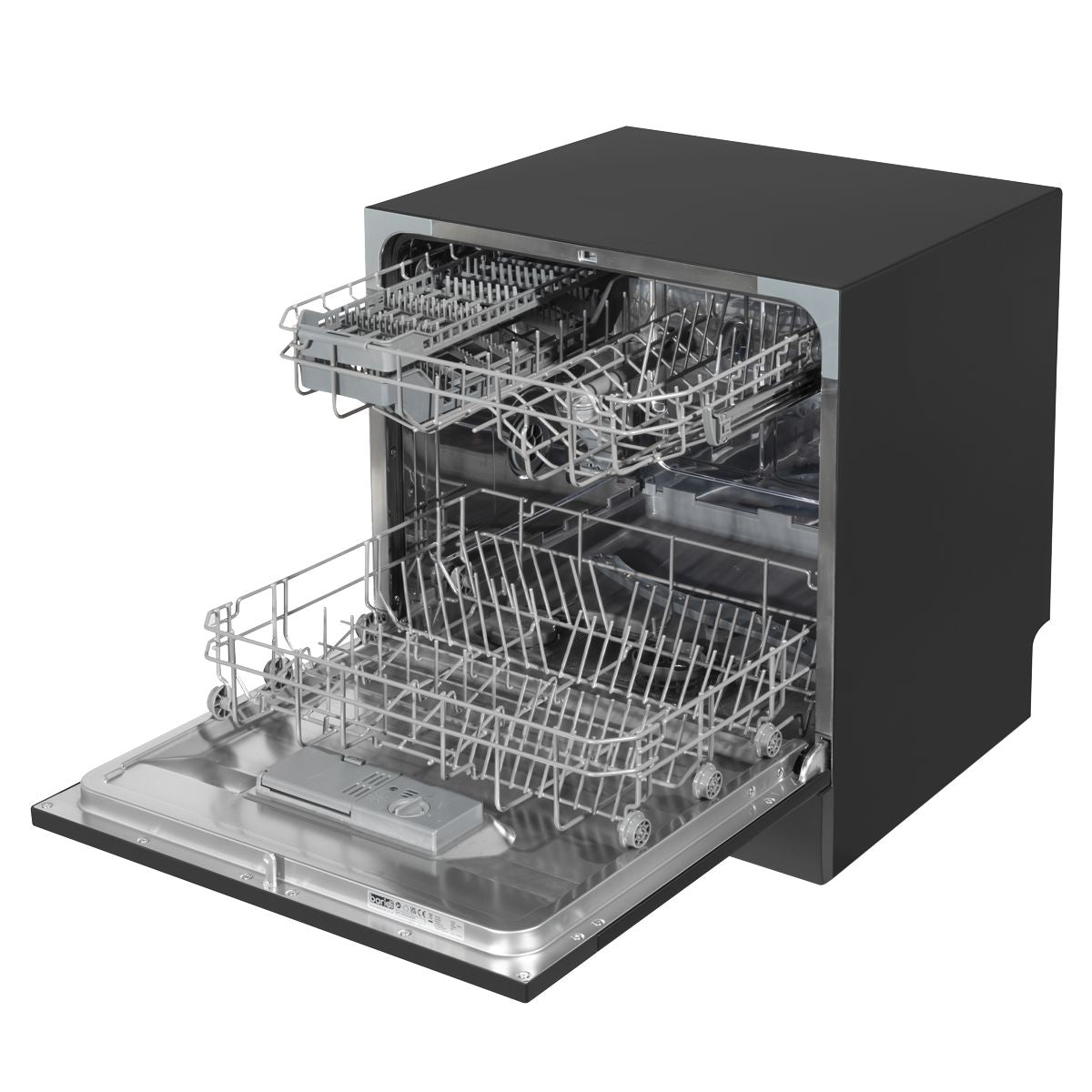 Baridi Tabletop Dishwasher 8 Place Settings 8L Capacity - Black - Image 9