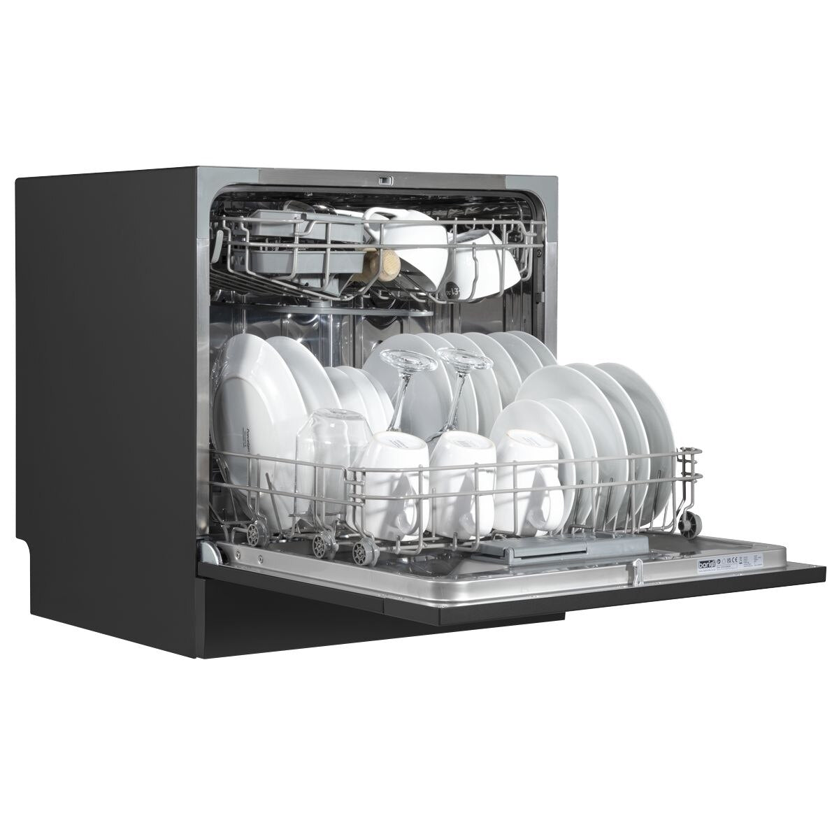 Baridi Tabletop Dishwasher 8 Place Settings 8L Capacity - Black - Image 10