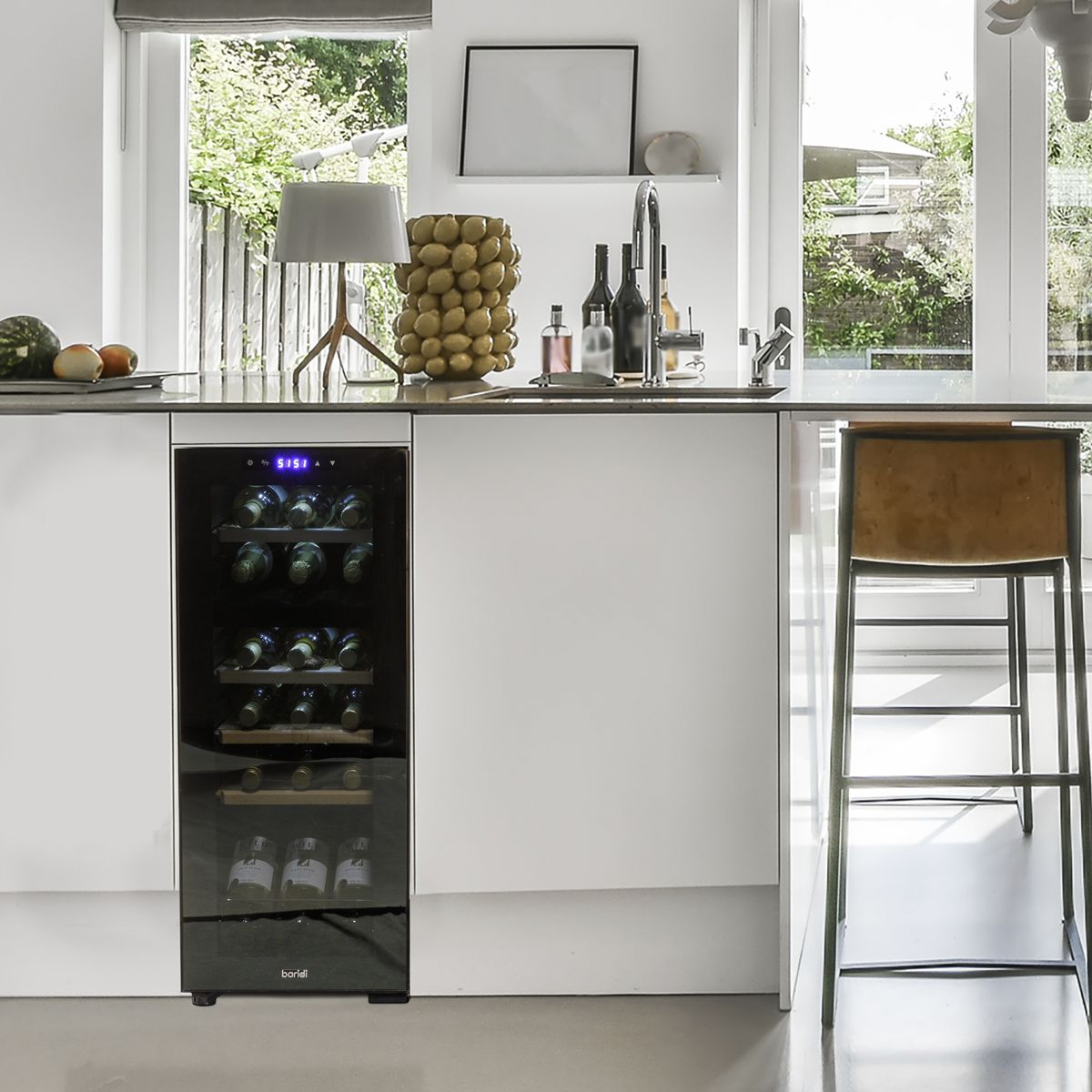 Baridi 18 Bottle Dual Zone Wine Fridge & Cooler - Image 3