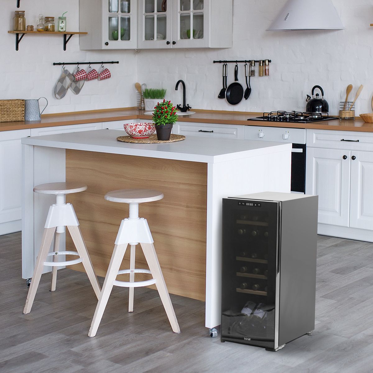 Baridi 18 Bottle Dual Zone Wine Fridge & Cooler - Image 5