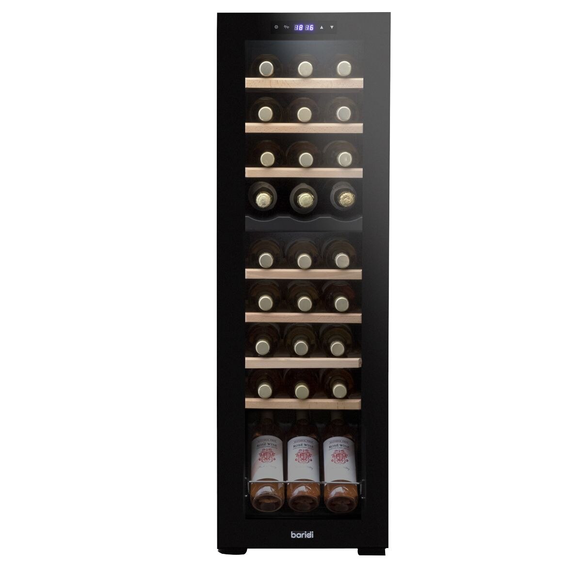 Baridi 27 Bottle Dual Zone Wine Fridge & Cooler - Image 7