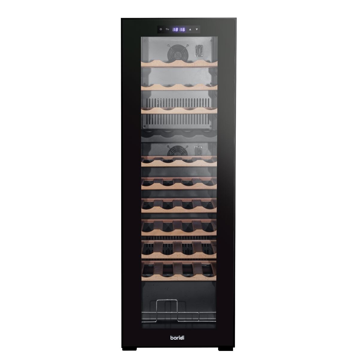 Baridi 44 Bottle Dual Zone Wine Fridge & Cooler - Image 3