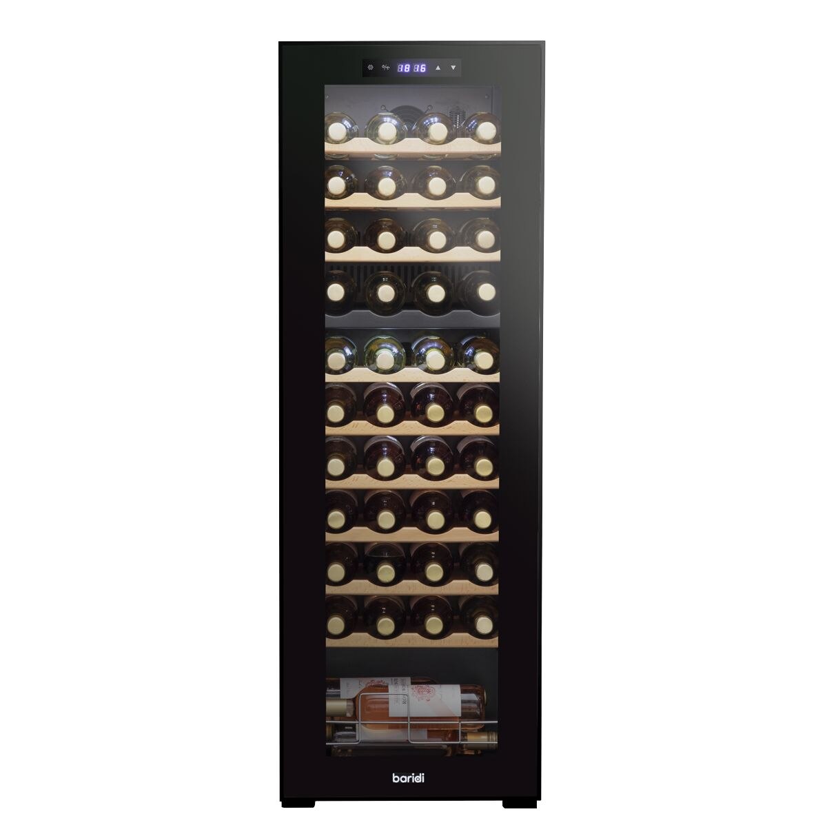 Baridi 44 Bottle Dual Zone Wine Fridge & Cooler - Image 4