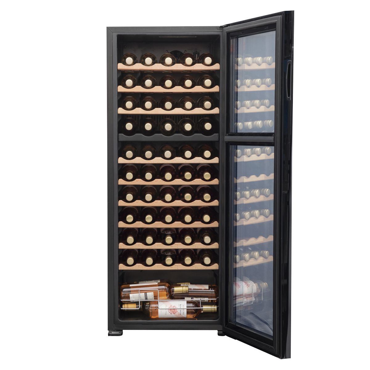 Baridi 55 Bottle Dual Zone Wine Fridge & Cooler - Image 6