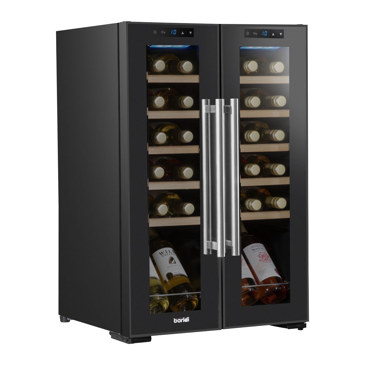 Baridi 24 Bottle Dual Zone Wine Fridge & Cooler - Image 1
