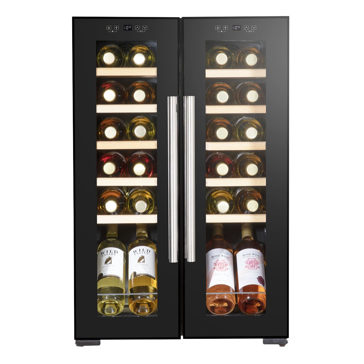 Baridi 24 Bottle Dual Zone Wine Fridge & Cooler - Image 3