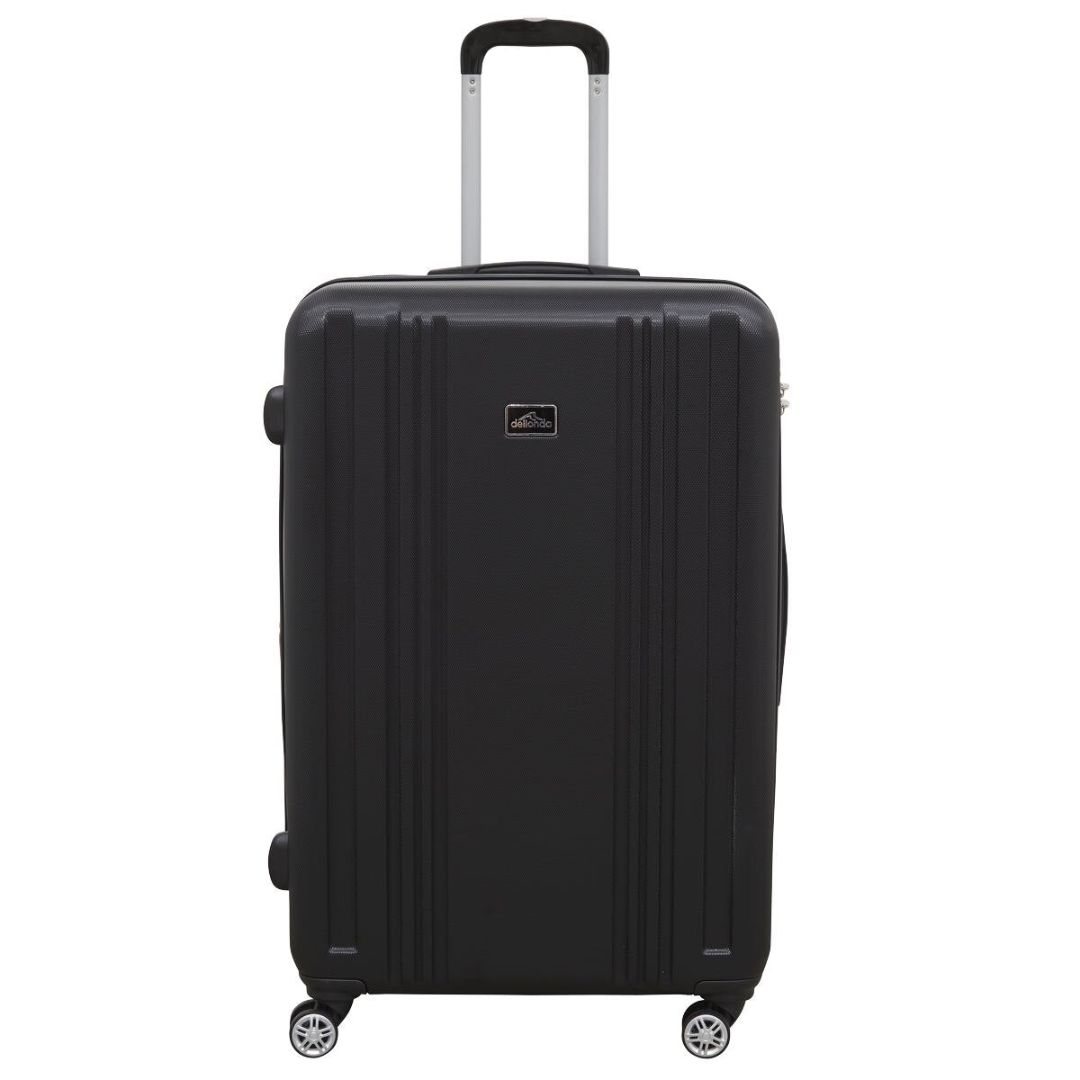 Dellonda Lightweight ABS Luggage Set with TSA Lock - Black - Image 2
