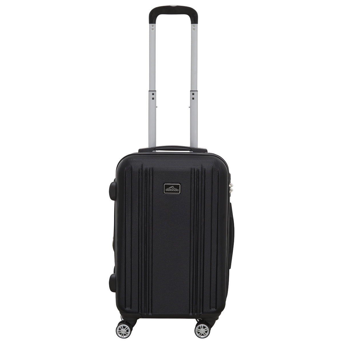 Dellonda Lightweight ABS Luggage Set with TSA Lock - Black DL11