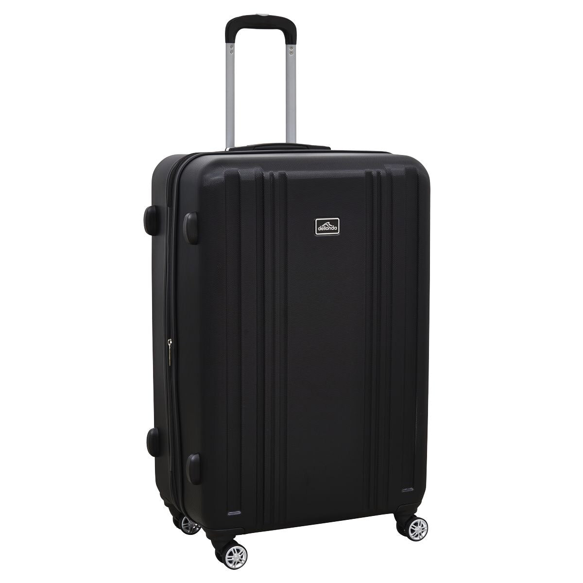 Dellonda Lightweight ABS Luggage Set with TSA Lock - Black - Image 3