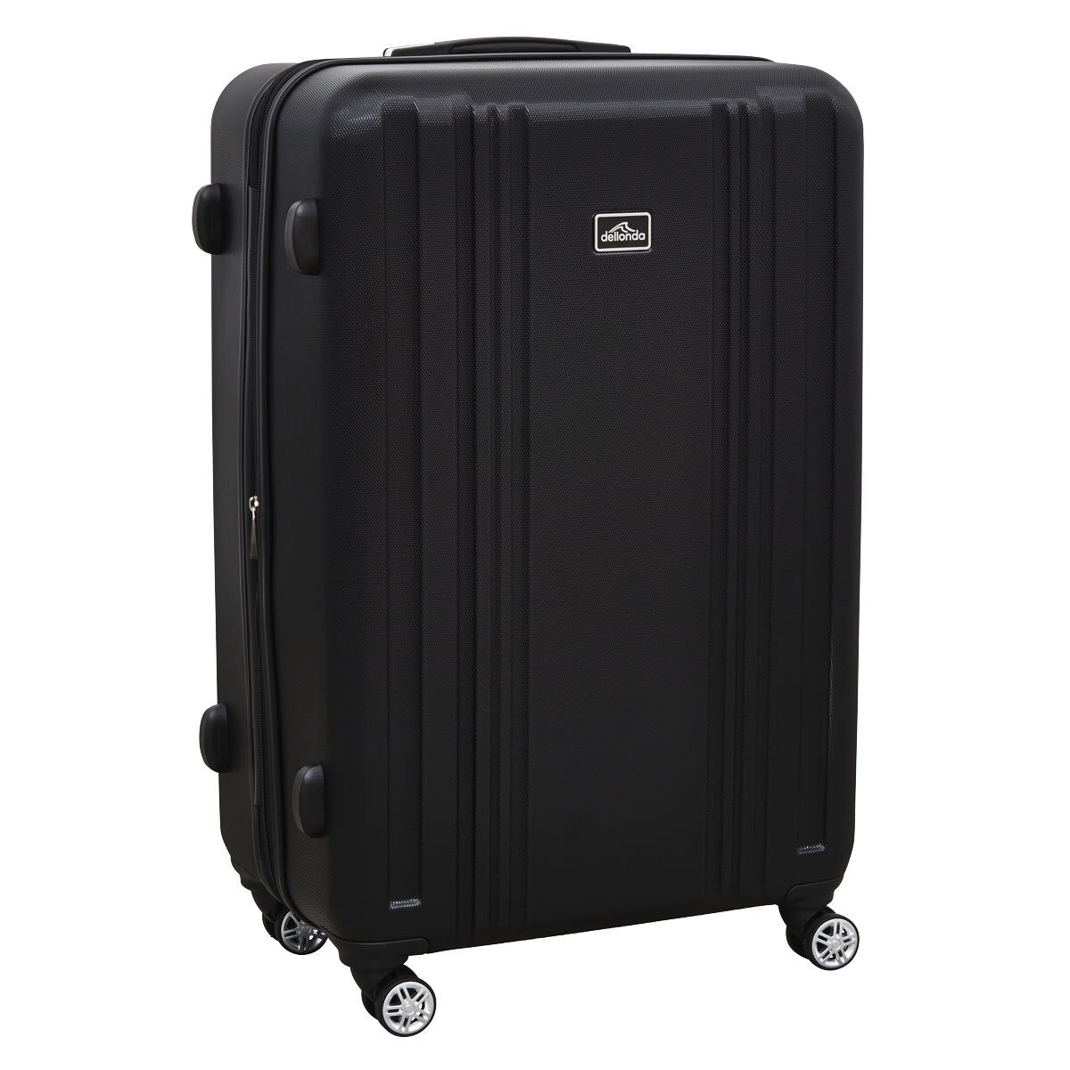 Dellonda Lightweight ABS Luggage Set with TSA Lock - Black - Image 4